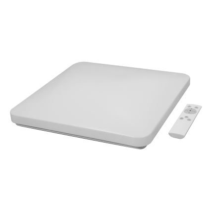Brilagi - VELVET SQUARE LED dimmelhető mennyezeti lámpa/24W/230V 43x43 cm 3000/4000/6500K + távirányítóval rózsaszín