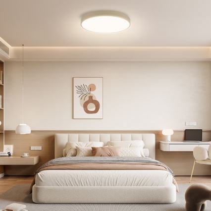 Brilagi - LED dimmelhető mennyezeti lámpatest POOL LED/60W/230V 3000-6000K átm. 50 cm bézs + távirányító