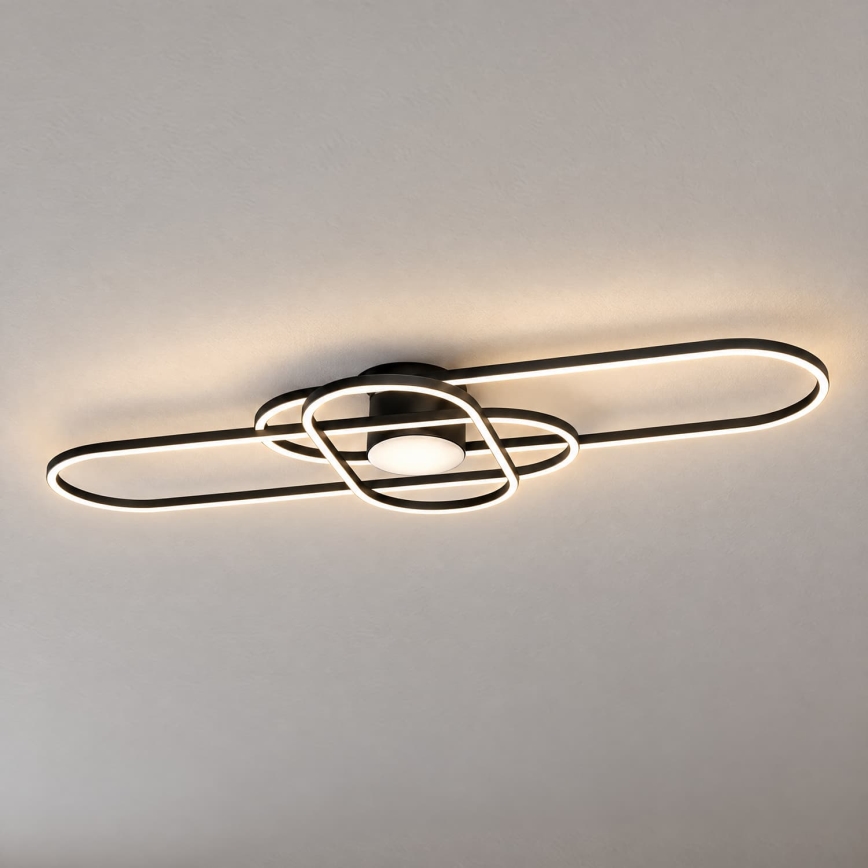 BRILAGI - LED dimmelhető mennyezeti lámpatest APOLLO LED/58W/230V 3000-6500K 43,2x101,2 cm fekete + távirányító