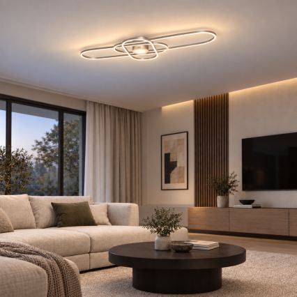BRILAGI - LED dimmelhető mennyezeti lámpatest APOLLO LED/58W/230V 3000-6500K 43,2x101,2 cm matt króm + távirányító