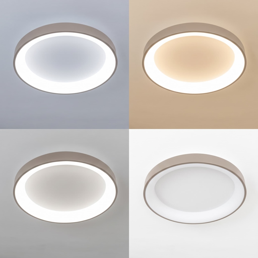 BRILAGI - LED Dimmelhető mennyezeti lámpatest FALCON II LED/99W/230V 3000-6500K átm. 60 cm fehér/bézs + távirányító