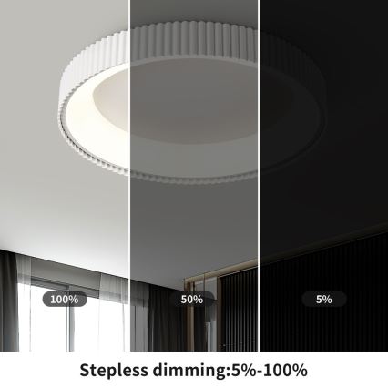 Brilagi - Fényerőszabályozható LED mennyezeti lámpa FALCON MODERN LED/54W/230V 3000-6000K 60 cm fehér + távirányító