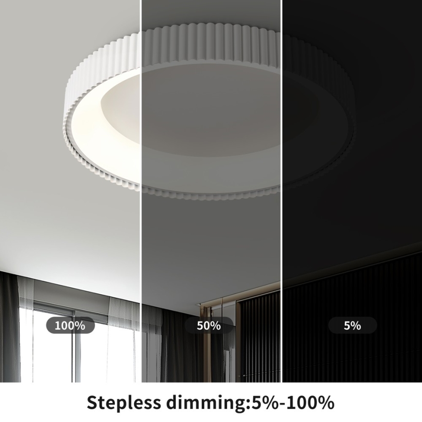 Brilagi - Fényerőszabályozható LED mennyezeti lámpa FALCON MODERN LED/54W/230V 3000-6000K 60 cm fehér + távirányító