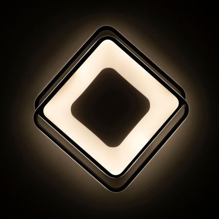 BRILAGI - FLARE dimmelhető LED mennyezeti lámpatest LED/102W/230V 3000-6000K 50x50 cm fekete + távirányító