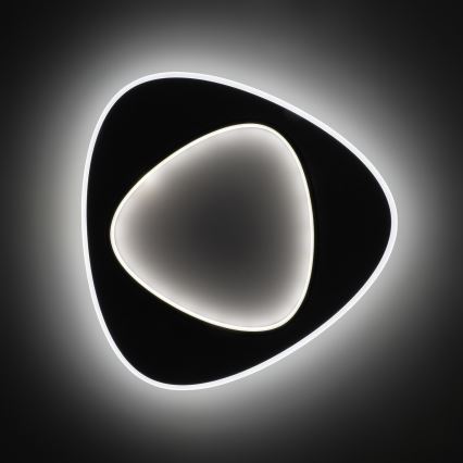 Brilagi - LED dimmelhető mennyezeti lámpatest FLARE LED/70W/230V 3000-6000K 55x55 cm fehér/fekete + távirányítóval