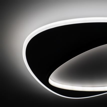Brilagi - LED dimmelhető mennyezeti lámpatest FLARE LED/70W/230V 3000-6000K 55x55 cm fehér/fekete + távirányítóval