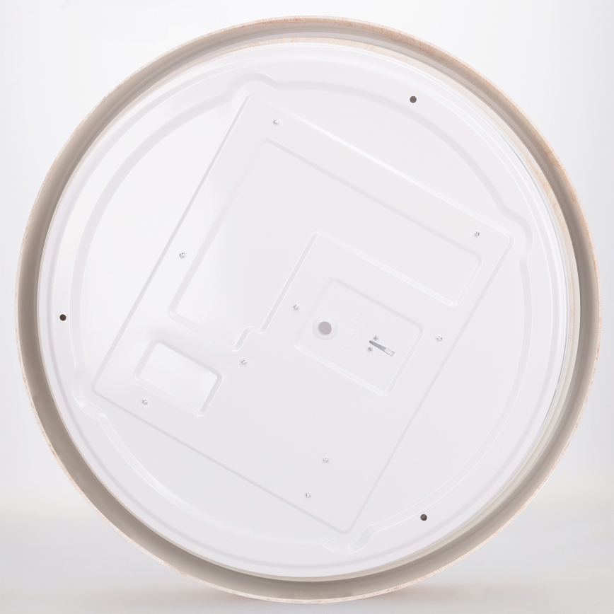 Brilagi - FLOCO LED dimmelhető mennyezeti lámpa LED/48W/230V 3000–6500 K, átm. 40 cm, fa dekor/fekete + távirányító
