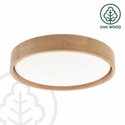 Brilagi - LED-dimmelhető mennyezeti lámpatest MANAROLA REMOTE LED/24W/230V 3000-6500K Ø 41 cm tölgy + távirányító