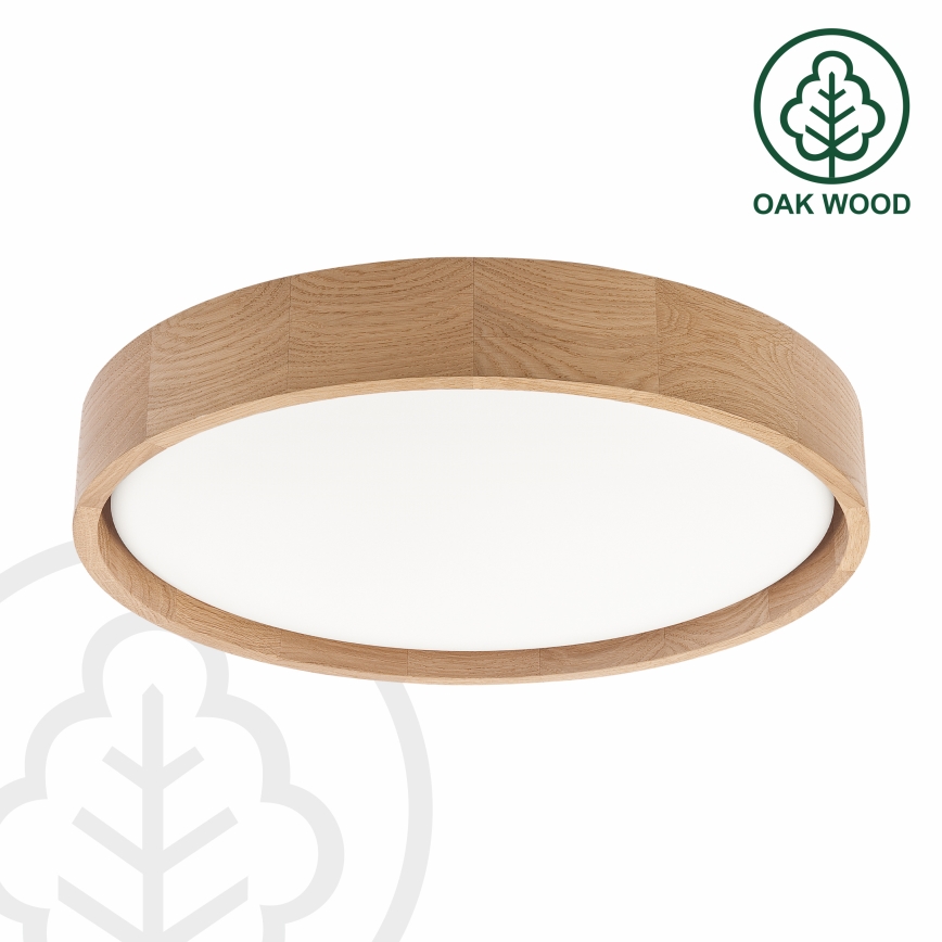 Brilagi - LED-dimmelhető mennyezeti lámpatest MANAROLA REMOTE LED/24W/230V 3000-6500K Ø 41 cm tölgy + távirányító