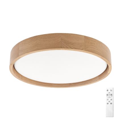 Brilagi - LED-dimmelhető mennyezeti lámpatest MANAROLA REMOTE LED/24W/230V 3000-6500K Ø 41 cm tölgy + távirányító