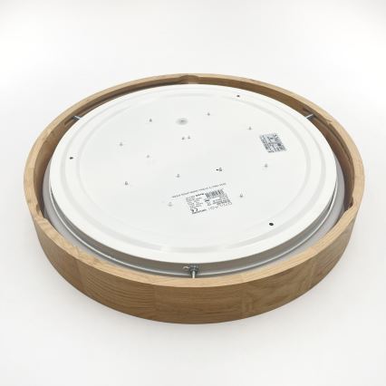 Brilagi - LED-dimmelhető mennyezeti lámpatest MANAROLA REMOTE LED/24W/230V 3000-6500K Ø 41 cm tölgy + távirányító