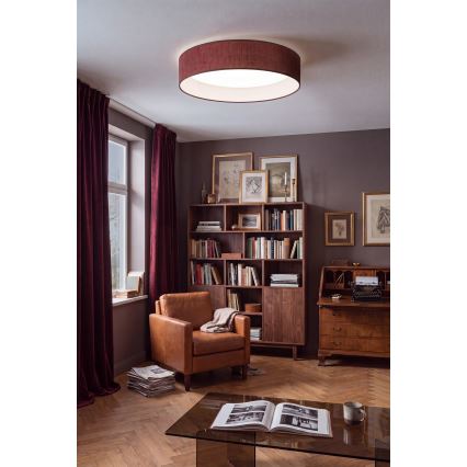 Brilagi - VELVET SMARTIX STARS fényerőszabályozható LED mennyezeti lámpa LED/36W/230V 3000–6000K átm. 55 cm bordó Wi‑Fi Tuya Beacon + távirányító