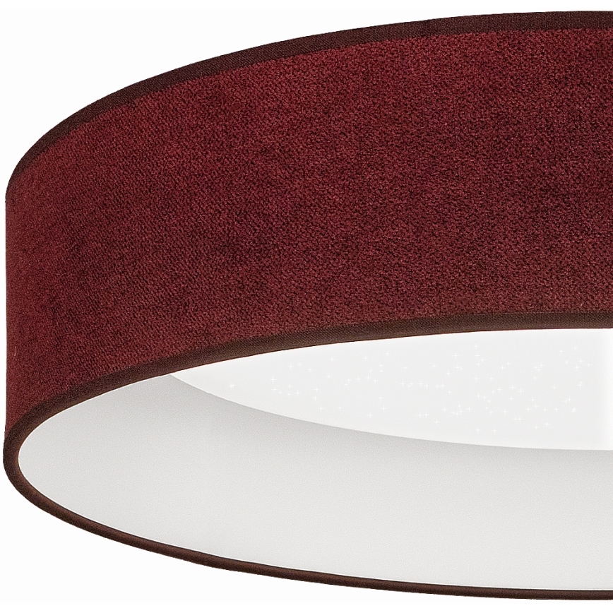 Brilagi - VELVET SMARTIX STARS fényerőszabályozható LED mennyezeti lámpa LED/36W/230V 3000–6000K átm. 55 cm bordó Wi‑Fi Tuya Beacon + távirányító