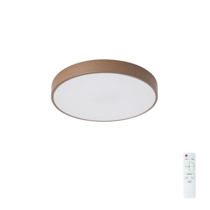 Brilagi - Fényerőszabályozható LED mennyezeti lámpa POOL LED/36W/230V 3000–6000K átm. 30 cm barna + távirányító