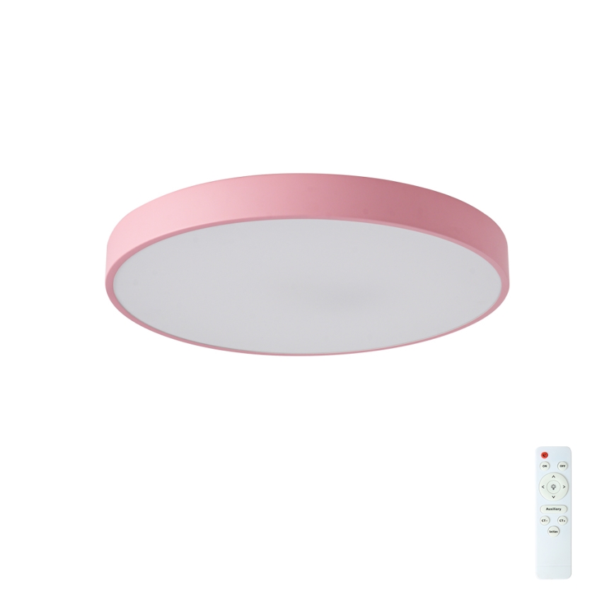 Brilagi - POOL LED fényerőszabályozható mennyezeti lámpa, 60 W, 230 V, 3000–6000 K, Ø 50 cm, rózsaszín, távirányítóval