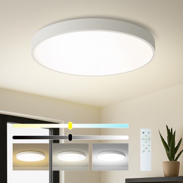 Brilagi - dimmelhető LED mennyezeti lámpa POOL SMART LED/100W/230V 3000–6000K, átm. 80 cm, Tuya Wi‑Fi, fehér, távirányítóval