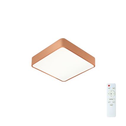 Brilagi - fényerőszabályozható LED mennyezeti lámpatest POOL SQUARE LED/36W/230V 3000-6000K 40x40 cm bronzszínű + távirányító