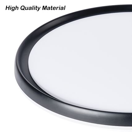 Brilagi - LED fényerőszabályozható mennyezeti lámpatest RIVO LED/72W/230V 3000-6000K fekete átm. 50 cm + távirányítóval