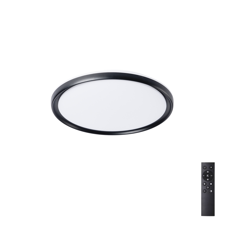 Brilagi - LED fényerőszabályozható mennyezeti lámpatest RIVO LED/72W/230V 3000-6000K fekete átm. 50 cm + távirányítóval