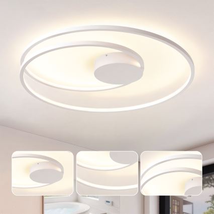 Brilagi - TWISTER fényerőszabályozható LED mennyezeti lámpa LED/105W/230V 3000-6000K átm. 100 cm fehér + távirányító