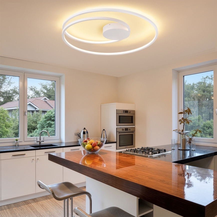 Brilagi - TWISTER fényerőszabályozható LED mennyezeti lámpa LED/105W/230V 3000-6000K átm. 100 cm fehér + távirányító