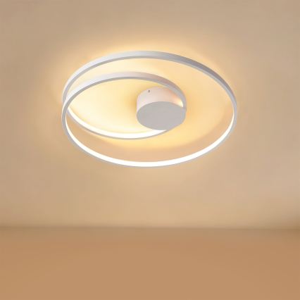 Brilagi - Dimmelhető LED mennyezeti lámpatest TWISTER LED/48W/230V 3000-6000K átm. 50 cm fehér + távirányító