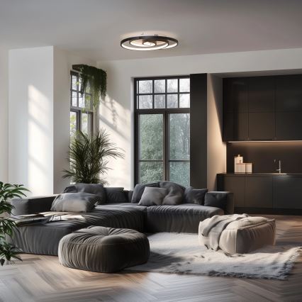 Brilagi - Dimmelhető mennyezeti LED lámpa VELO LED/52W/230V 38x48 cm 3000/4000/6000K + távirányítóval