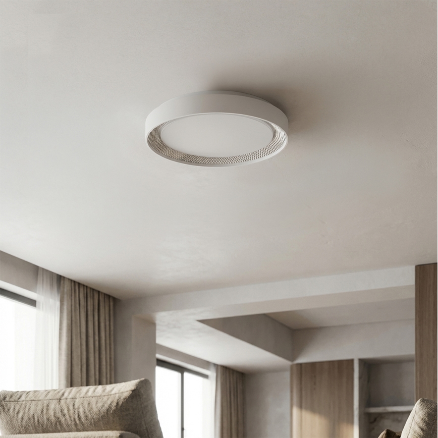 Brilagi - WALDO dimmelhető LED mennyezeti lámpa LED/48W/230V 3000-6500K Ø 40 cm fehér/ezüst + távirányító