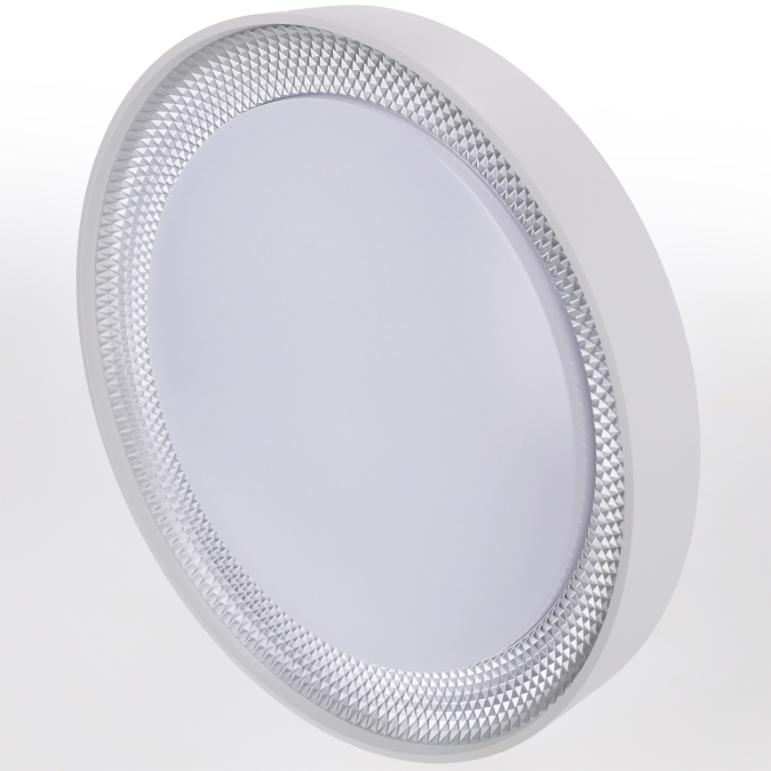 Brilagi - WALDO dimmelhető LED mennyezeti lámpa LED/48W/230V 3000-6500K Ø 40 cm fehér/ezüst + távirányító