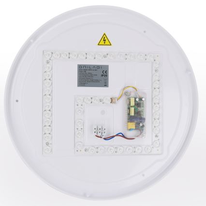 Brilagi - WALDO dimmelhető LED mennyezeti lámpa LED/48W/230V 3000-6500K Ø 40 cm fehér/ezüst + távirányító