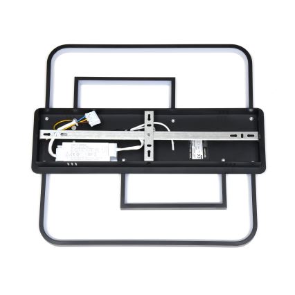 Brilagi - LED dimmelhető mennyezeti lámpatest FLARE LED/34W/230V 3000-6000K 48x48 cm fekete + távirányító