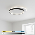 BRILAGI - Dimmelhető LED mennyezeti lámpatest FLARE LED/48W/230V 3000-6000K 39,5x45 cm fehér/fekete + távirányító