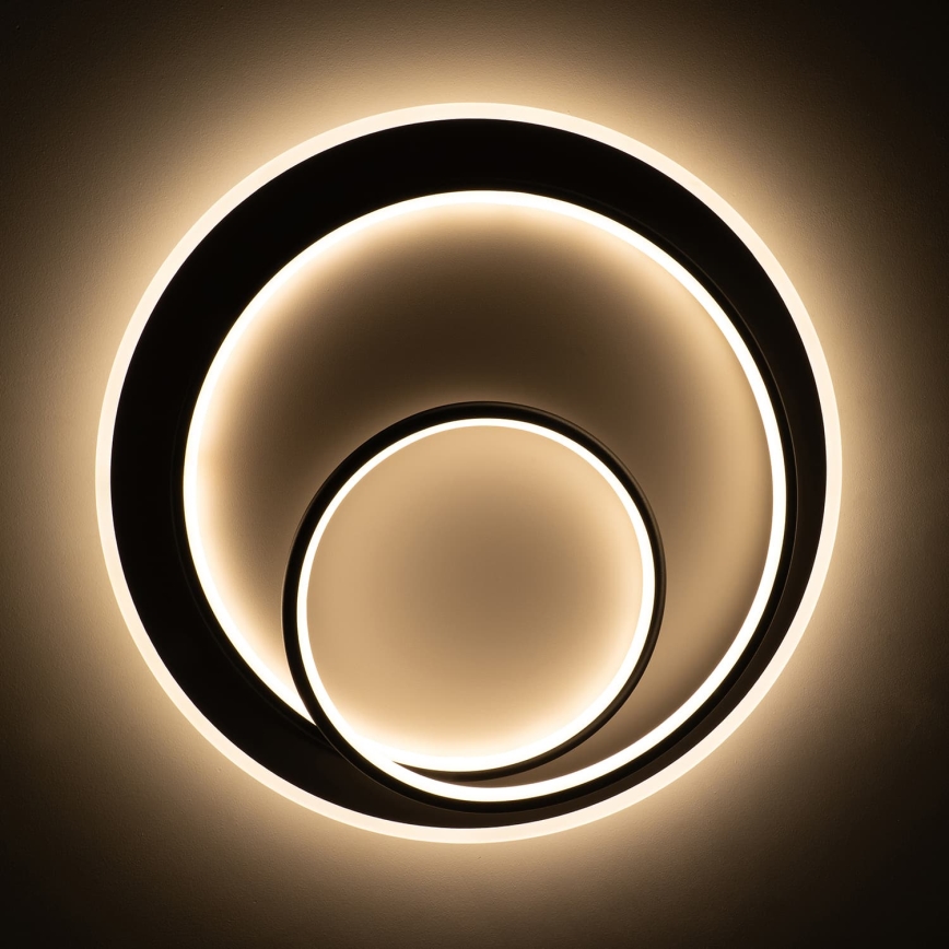 BRILAGI - FLARE dimmelhető LED mennyezeti lámpa 70W/230V 3000-6000K átm. 50 cm fehér/fekete + távirányító