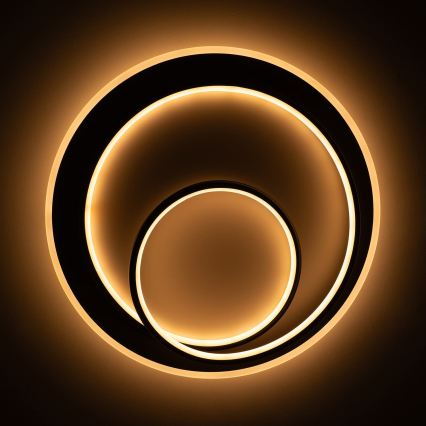 BRILAGI - FLARE dimmelhető LED mennyezeti lámpa 70W/230V 3000-6000K átm. 50 cm fehér/fekete + távirányító