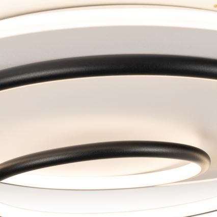 BRILAGI - FLARE dimmelhető LED mennyezeti lámpa 70W/230V 3000-6000K átm. 50 cm fehér/fekete + távirányító