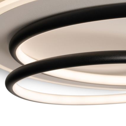 BRILAGI - FLARE dimmelhető LED mennyezeti lámpa 70W/230V 3000-6000K átm. 50 cm fehér/fekete + távirányító
