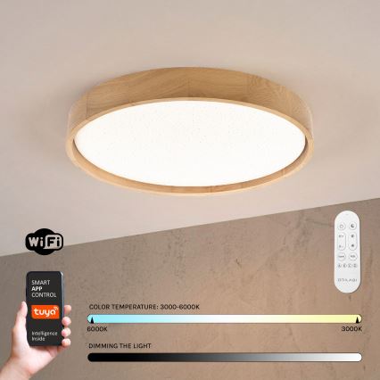 Brilagi - LED dimmelhető mennyezeti lámpa MANAROLA SMART STARS LED/36W/230V 3000-6000K Wi-Fi Tuya Beacon átm. 51 cm + távirányító