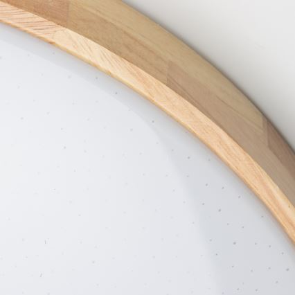 Brilagi - Dimmelhető LED mennyezeti lámpa PINE LED/24W/230V fa átm. 42 cm 3000-6500K + távirányító