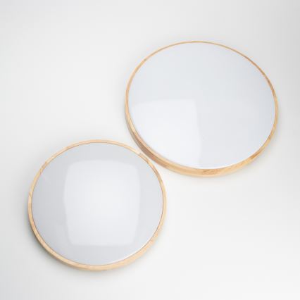 Brilagi - Dimmelhető LED mennyezeti lámpa PINE LED/24W/230V fa átm. 42 cm 3000-6500K + távirányító