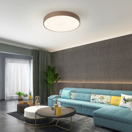Brilagi - POOL LED dimmelhető mennyezeti lámpa LED/60W/230V 3000-6000K átm. 50 cm barna + távirányító