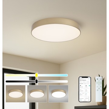 Brilagi - Dimmelhető LED mennyezeti lámpatest POOL SMART LED/60W/230V 3000-6000K Ø 50 cm Wi‑Fi Tuya arany + távirányító