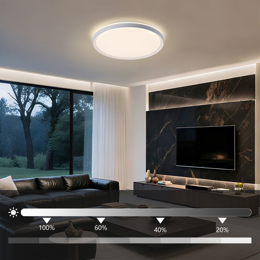 Brilagi - LED fényerőszabályozható mennyezeti lámpa RIVO LED/72W/230V 3000-6000K fehér átm. 50 cm + távirányító