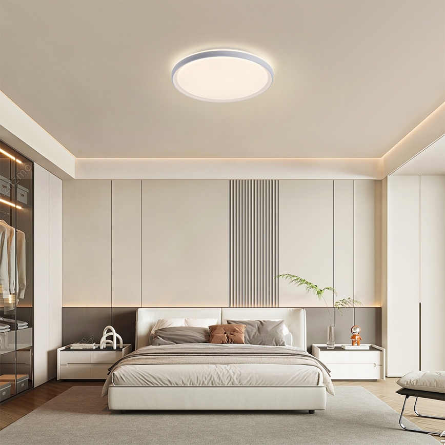 Brilagi - LED fényerőszabályozható mennyezeti lámpa RIVO LED/72W/230V 3000-6000K fehér átm. 50 cm + távirányító