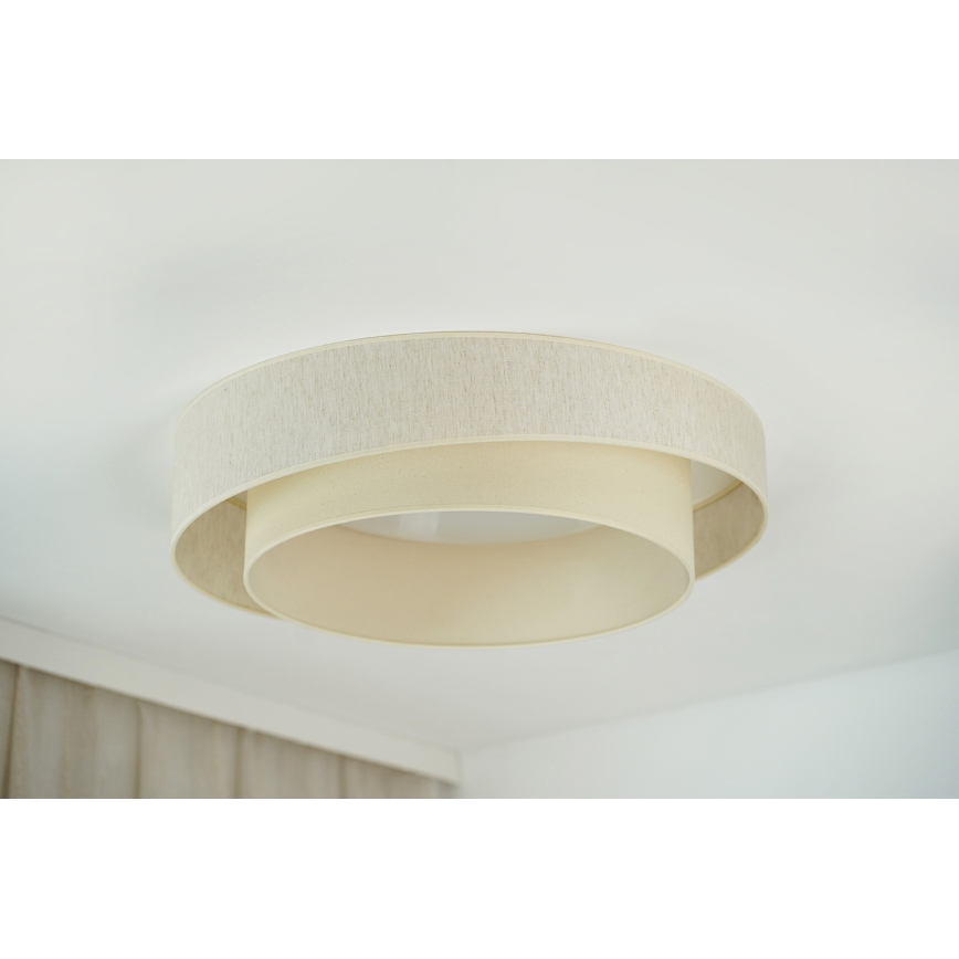 Brilagi - Dimmelhető LED mennyezeti lámpa SHINE LED/24W/230V átm. 60 cm 3000/4000/6500K krémszínű + távirányító