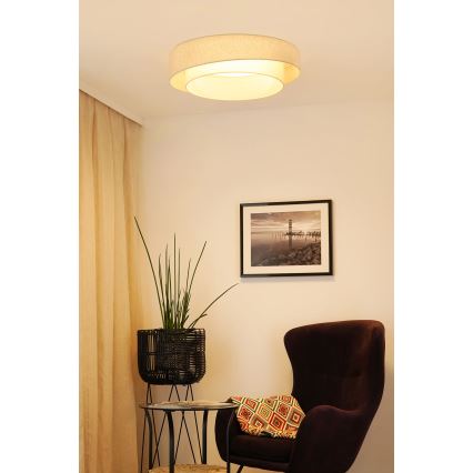 Brilagi - Dimmelhető LED mennyezeti lámpa SHINE LED/24W/230V átm. 60 cm 3000/4000/6500K krémszínű + távirányító