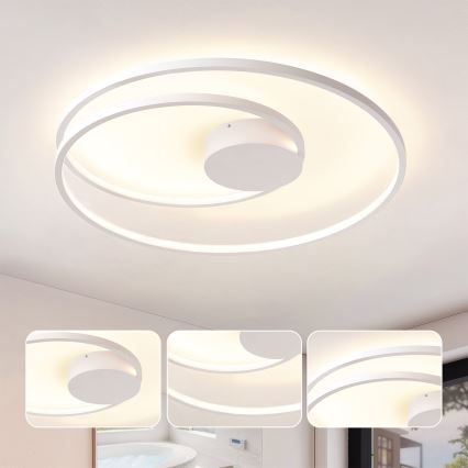 Brilagi - LED dimmelhető mennyezeti lámpatest TWISTER LED/75W/230V 3000-6000K átm. 70 cm fehér + távirányító