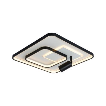 Brilagi - UNITY dimmelhető LED mennyezeti lámpatest LED/75W/230V + 1xGU10/3W 3000-6000K 50x50 cm fehér/fekete + távirányító