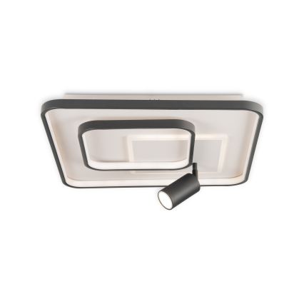 Brilagi - UNITY dimmelhető LED mennyezeti lámpatest LED/75W/230V + 1xGU10/3W 3000-6000K 50x50 cm fehér/fekete + távirányító