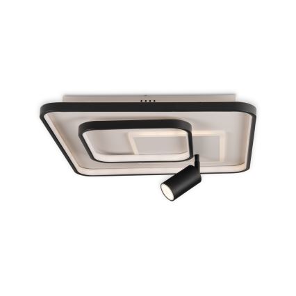 Brilagi - UNITY dimmelhető LED mennyezeti lámpatest LED/75W/230V + 1xGU10/3W 3000-6000K 50x50 cm fehér/fekete + távirányító