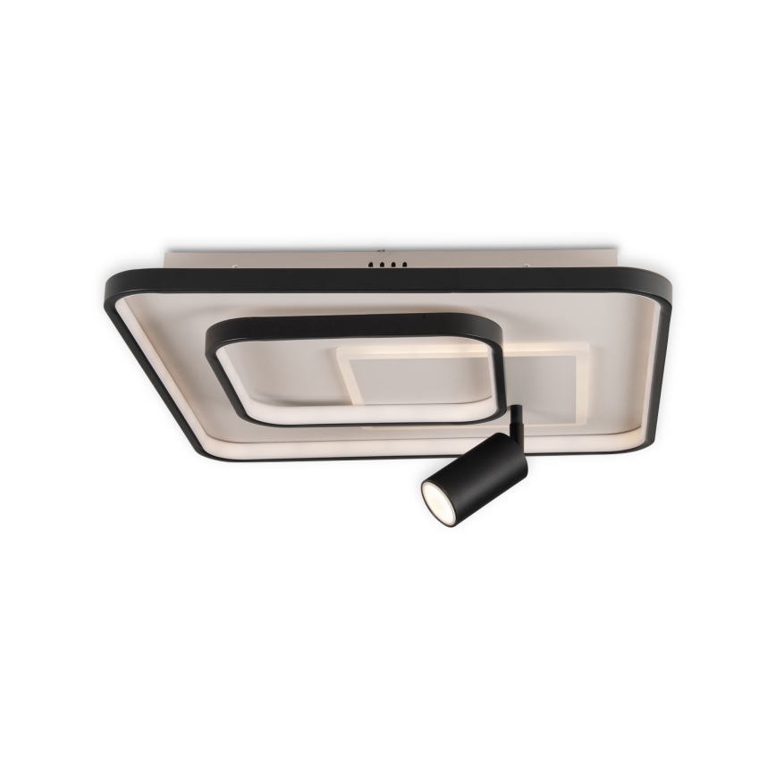 Brilagi - UNITY dimmelhető LED mennyezeti lámpatest LED/75W/230V + 1xGU10/3W 3000-6000K 50x50 cm fehér/fekete + távirányító